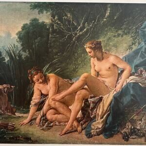 The Bath of Diana, Madame de Pompadour, Painting, Art Print, ~ 250920-WH 135